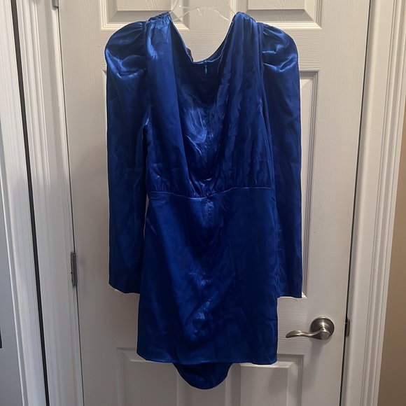 Strut and Bolt Cocktail Blue formal dress size Large NWT - Picture 2 of 2